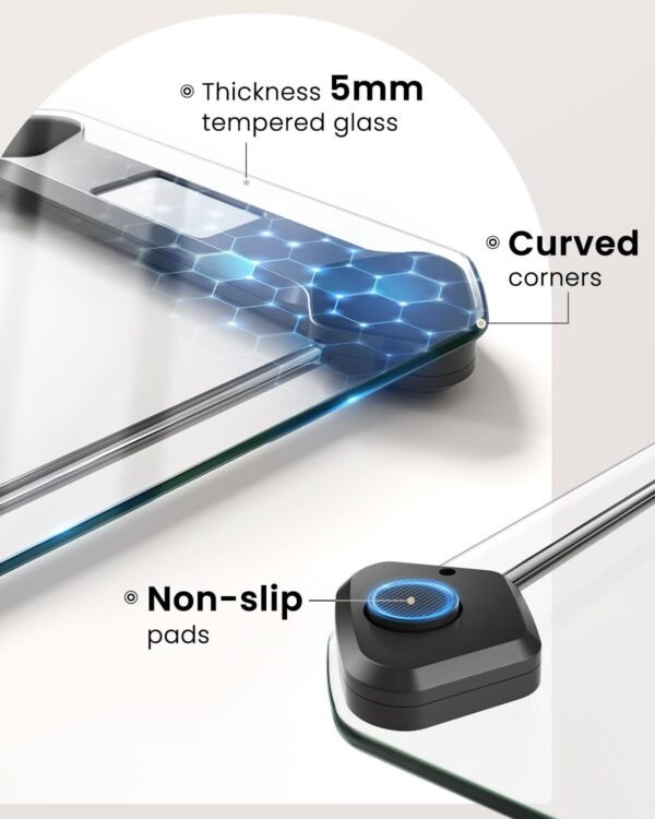 FITINDEX Digital Scale for Body Weight, Bathroom Scale for Weight Loss, High Accurate Weight Scale in 0.1 lb Increments, Large LCD Display, Battery Included, 400lbs Capacity - Image 4