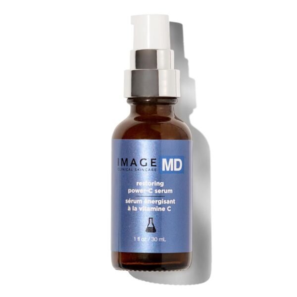 IMAGE Skincare, IMAGE MD Restoring Power-C Serum, 20% Vitamin C, Ferulic Acid Facial Serum to Reduce Pigmentation, Firm, Brighten Skin - Image 3