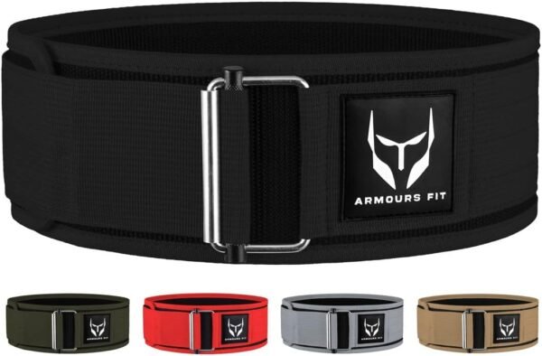 Self-Locking Weight Lifting Belt - Premium Weightlifting Belt Functional Fitness, Weight Lifting, and Olympic Lifting Athletes - Lifting Support for Men and Women - Deadlift Training Belt - Image 2