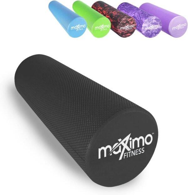 Maximo Fitness Foam Roller - High Density Exercise Roller for Trigger Point Self Massage, Muscle and Back Roller for Fitness, Physical Therapy, Yoga and Pilates, Gym Equipment - Image 2
