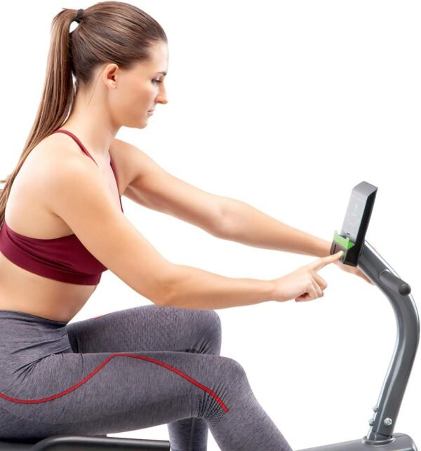 Marcy Magnetic Recumbent Exercise Bike For Home and Home Gym, With Digital Monitor And Quick Adjustable Seat NS-1206R - Image 6