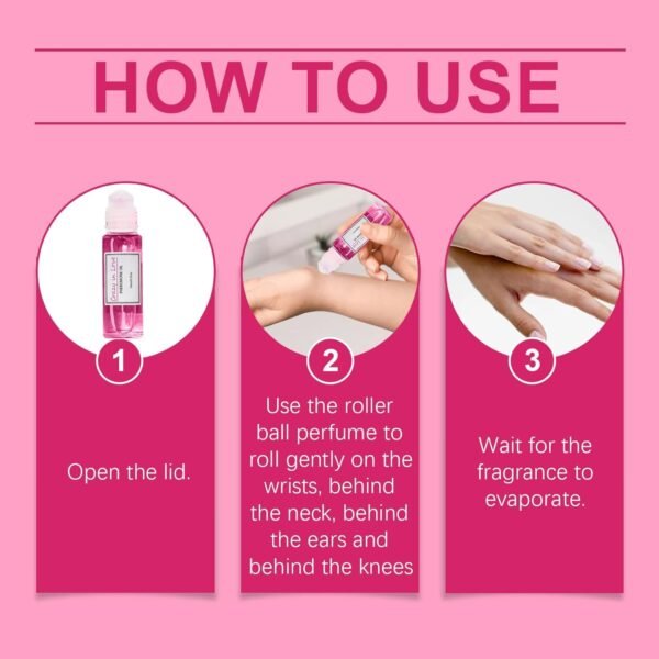 Crazy in Love Roll On Oil, Crazy in Love Pheromone Oil,2PCS Pheromone Perfume For Women,Long-Lasting Portable Roll On Perfume (3PCS) - Image 6