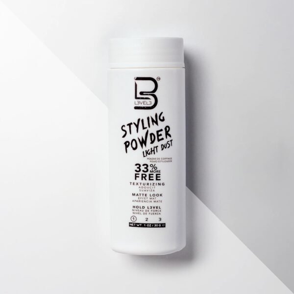 L3 Level 3 Light Hold Styling Powder - Natural Matte Hairstyle - Texturizing and Volumizing - Image 6