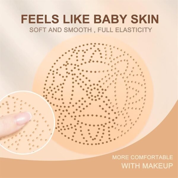 Mushroom Head Air Cushion CC Cream Strong Concealer, Moisturizing BB Cream Makeup Base Primer Even Skin Tone for All Skin Types, Face Makeup Cushion Foundation Long Lasting (Nude) - Image 10