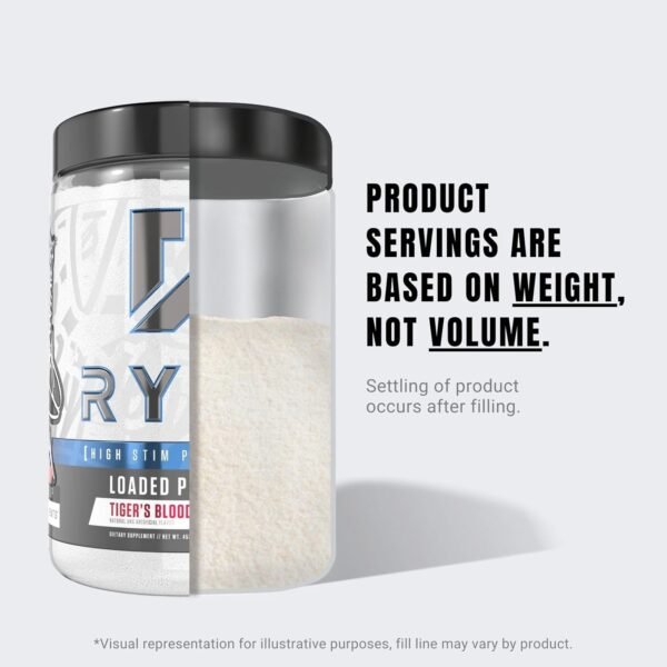 Ryse Loaded Pre Workout Powder Supplement for Men & Women | Pumps, Energy, Focus | Beta Alanine + Citrulline | 390mg Caffeine | 30 Servings (Tiger's Blood) - Image 9