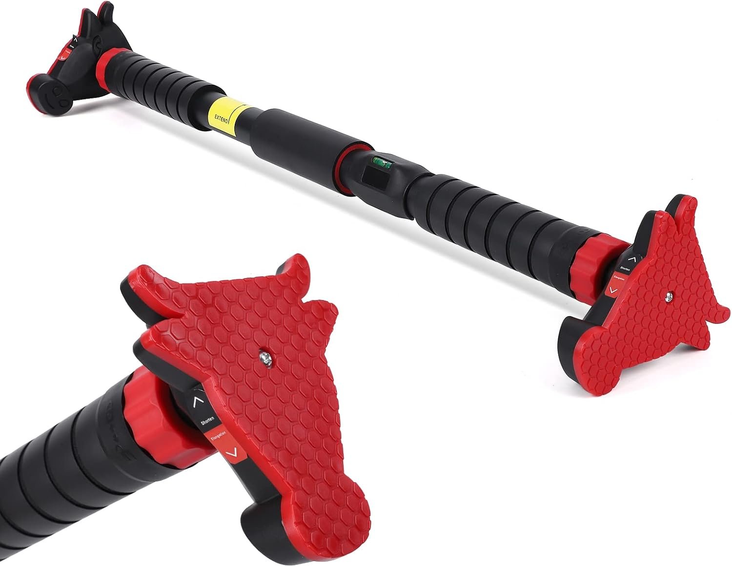 Pull Up Bar for Doorway, Strength Training Pull-up Bars, No Screws, No Installation Required, Max Load 440 LBS Chin Up Bar with Level Meter and Adjustable Width for Home Gym - Image 2