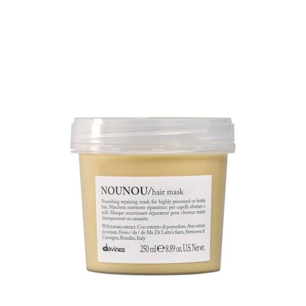 Davines NOUNOU Hair Mask, Nourishing And Repairing Treatment For Bleached, Permed Or Relaxed Hair, Add Shine Weightlessly - Image 2