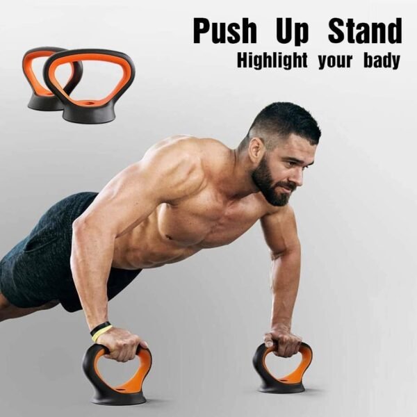 Janin Adjustable Kettlebell Handle for Dumbbell Plates,for Plates Weights。Kettlebell Grip for Dumbbell Kettlebell Push up for Gym Workout,Fitness at Home or Gym for Men and Women。 - Image 4