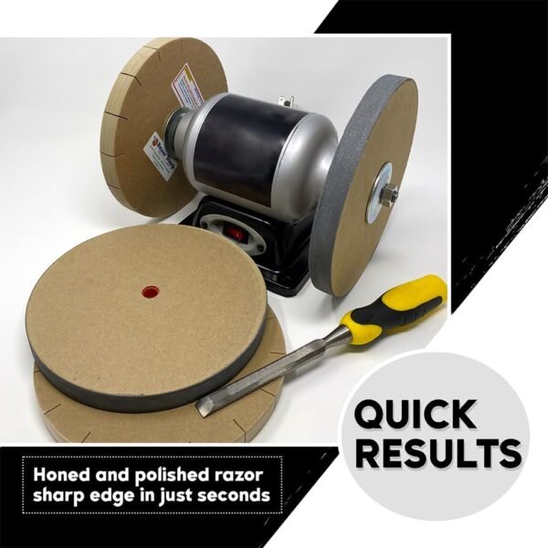 Razor Sharp Edgemaking System 8 Inch Deluxe Blade Sharpening Kit | For 6 Inch Bench Grinder | Made in the USA - Image 4
