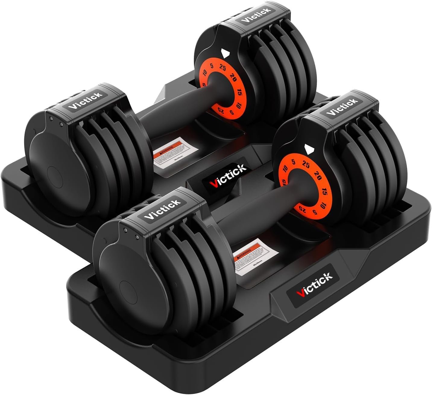 Adjustable Dumbbell Set 25LB Pair, Home Gym Weights with Non-Slip Handle, 5 in 1 Adjustable Dumbbells for Exercise and Full Body Strength Training - Image 2