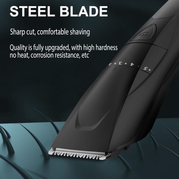 Professional Body Hair Trimmer for Men Cordless Groin Hair Trimmer Ball Trimmer for Men Electric Shaver Nose Hair Trimmer, Personal Body Grooming & Trimmer, LCD Display Gifts for Men 4 in 1 - Image 3