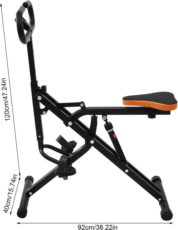 Exercise Equipment, Adjustable Squat Machine Trainer Rowing Machine for Ab Workout Glutes, Weight Capacity 264.55lbs,Portable Leg Machine Glute Trainer for Home Workout - Image 3