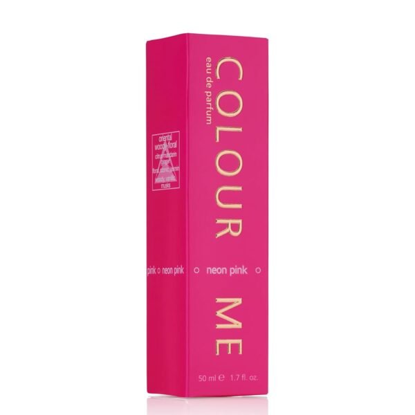 Colour Me Neon Pink by Milton-Lloyd - Perfume for Women - Amber Floral Woody Scent - Mandarin and Ginger Notes - Blended with Jasmine and Vanilla - for Vibrant Ladies - 1.7 oz EDP Spray - Image 3