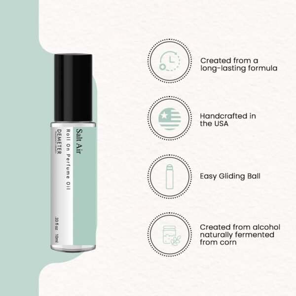 DEMETER Salt Air Roll On Perfume Oil Fragrance Library, 0.33 Oz, Long-Lasting - Image 4