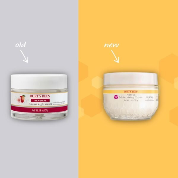 Burt's Bees Renewal Firming Face Cream, Anti-Aging Retinol Alternative, Moisturizing Natural Origin Skin Care, 1.8 Ounce (Packaging May Vary) - Image 3