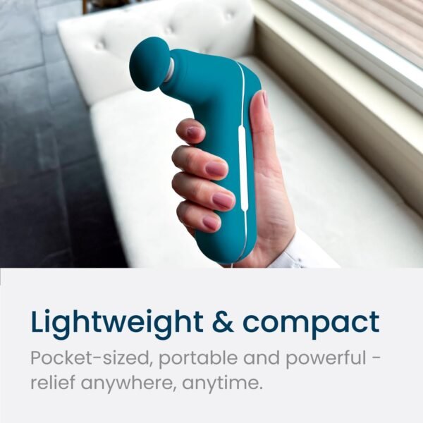 MyoLite Percussion Massage Gun - Deep Tissue Muscle Relief, Quiet & Portable, Cordless with 4 Attachments and Travel Case (Nobol Blue) - Image 6
