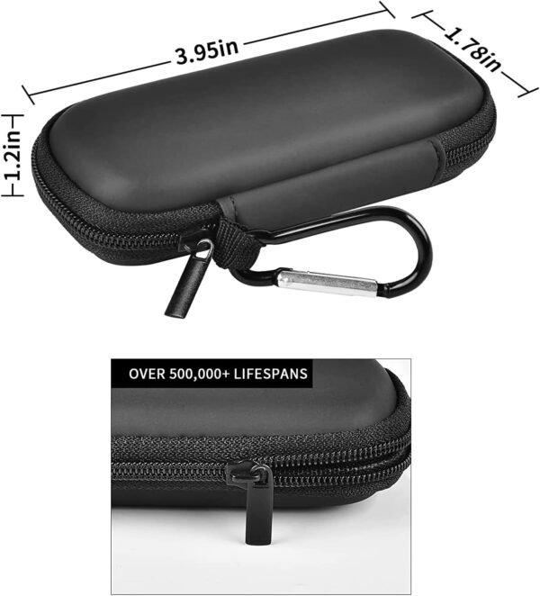 Heart Monitor Case Compatible with AliveCor Kardia Mobile ECG/for KardiaMobile 6L for Apple and Android Device - CASE ONLY (Black) - Image 5