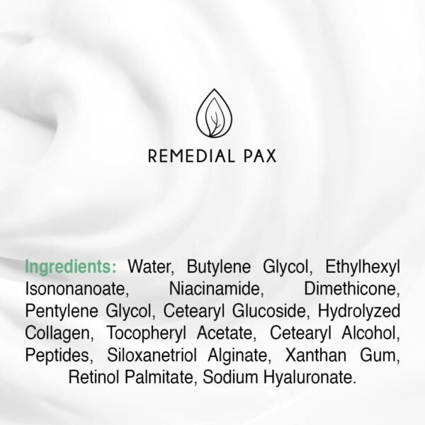 REMEDIAL PAX Eye Cream for Dark Circles and Puffiness, Bags Under Eyes Treatment, Anti-Aging Collagen Eye Cream for Wrinkles, Day & Night Caffeine Eye Cream with Niacinamide Dimethicone - Image 10