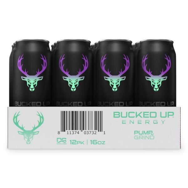 Bucked Up Energy Drink 300mg (Pump N Grind) (12 CT) - Image 3