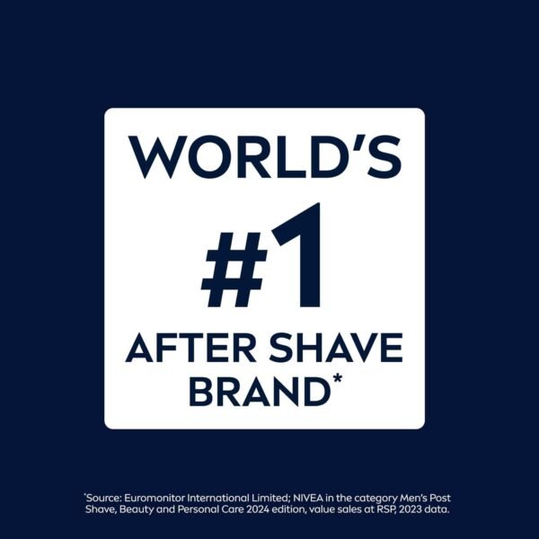 NIVEA MEN DEEP Refreshing and Hydrating After Shave with Natural Charcoal, Aftershave Lotion for Men Soothes Shave Irritation, Vanilla and Bourbon Scent, 3.3 Fl Oz Bottle, Pack of 3 - Image 12