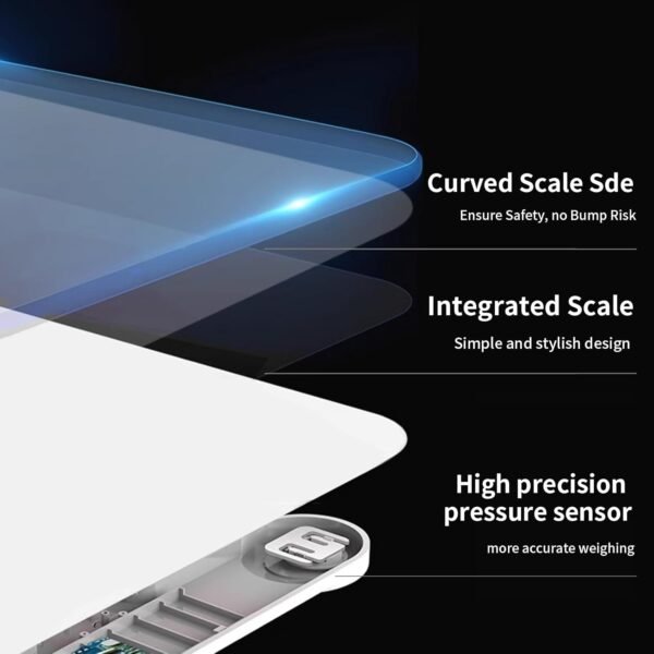 SugarLee Smart Body Fat Scale, Digital Bathroom Scale for Body Weight, Smart Scale with Precise and Clear Large LCD Display, 6mm Tempered Glass, 500 LBS - Image 6