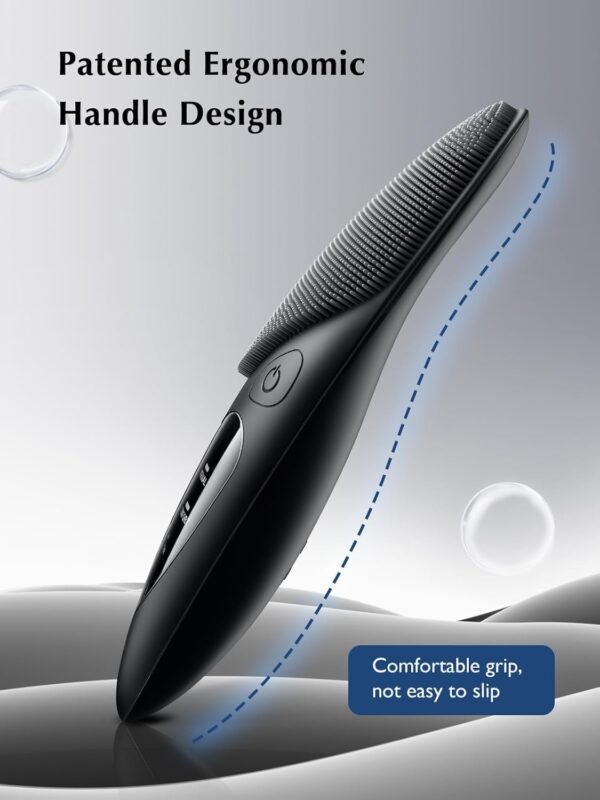 Face Scrubber Facial Cleansing Brush: COSLUS Silicone Portable Waterproof Rechargeable Face Wash Brush, 4 Cleansing Modes, Electric Face Exfoliator for Men Women Cleaning, Exfoliating, Massaging - Image 7