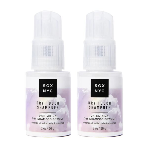 SGX NYC Dry Touch Shampuff - Volumizing Dry Shampoo Powder That Absorbs Excess Oil - Non Aerosol Dry Shampoo - Fresh and Bouncy Hair - 2 pc - Image 2