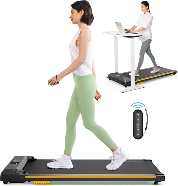 UREVO Under Desk Treadmill, Walking Pad 2 in 1 for Home/Office, Portable Walking Pad Treadmill with Remote Control, LED Display - Image 2