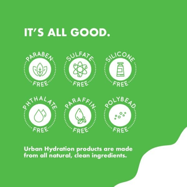 Urban Hydration Soothing & Cooling Aloe Vera Daily Body Moisturizer | Sulfate, Paraben & Polybead Free, Detoxes and Smooths Skin, Fades Dark Spots, Lightweight for All Skin Types | 6 Fl Ounces - Image 4