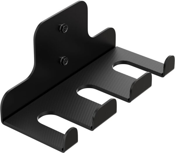 Olympic Barbell Hanger,Garage Gym Bar Wall Rack,Vertical Barbell Mount Rack,Black Powder Coated,Space Saving Commercial or Home Gym Accessory,Holds Under 33mm Bar Size - Image 7