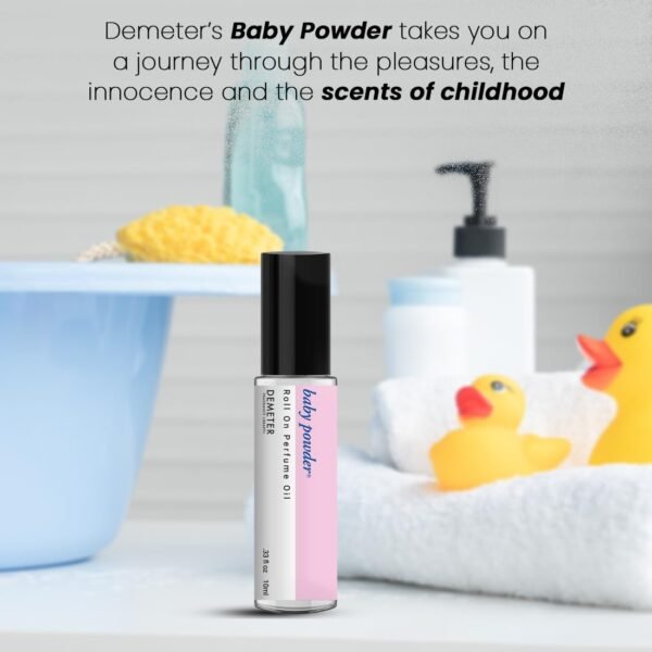 Baby Powder Roll On Perfume Oil by Demeter, 0.33 Oz, Long-Lasting - Image 3
