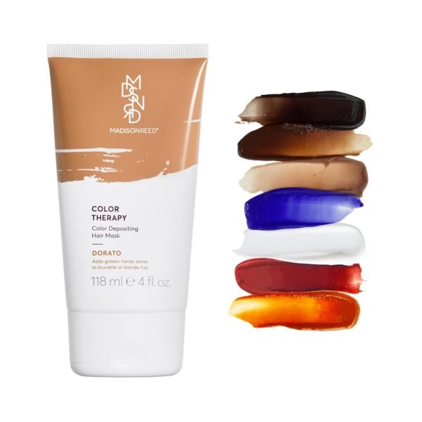 Madison Reed Color Therapy, Dorato, Color Depositing Hair Mask & Deep Conditioning Treatment, Intensely Hydrating, Refreshes Color & Tone, Keratin & Argan Oil, 4 Fl Oz (118 mL) - Image 2