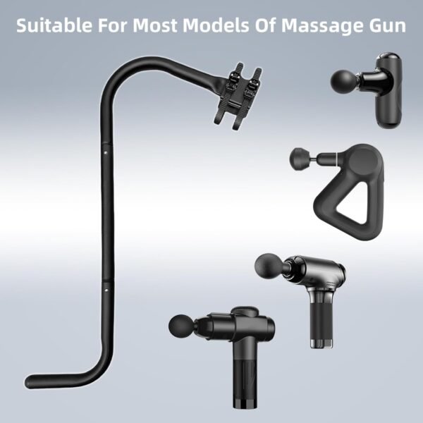 Massage Gun Holder Shoulder Neck Back Handheld Self Massage Gun Mount Compatible with Most Massage Guns Professional Grade Design for Hard to Reach Areas - Gift for Women & Men - Image 7