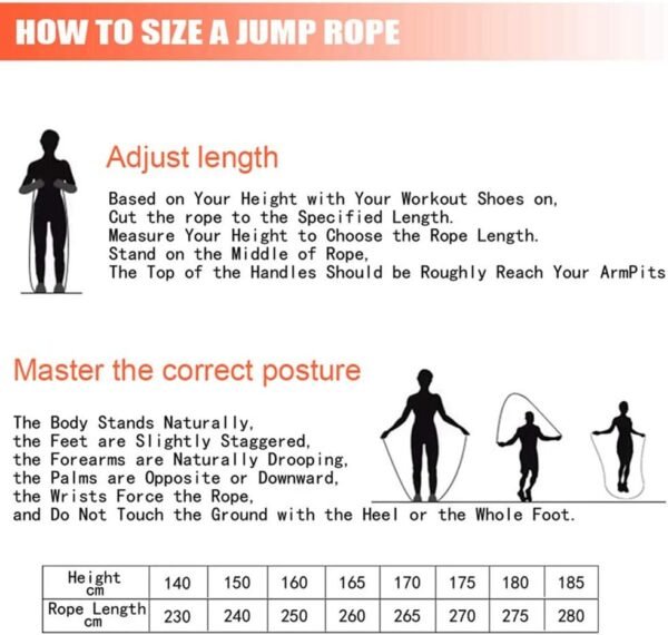 Redify Jump Rope,Jump Ropes for Fitness for Women Men and Kids,Speed Jumping Rope for Workout with Ball Bearings,Adjustable Skipping Rope for Exercise&Slim Body at Home School Gym - Image 8