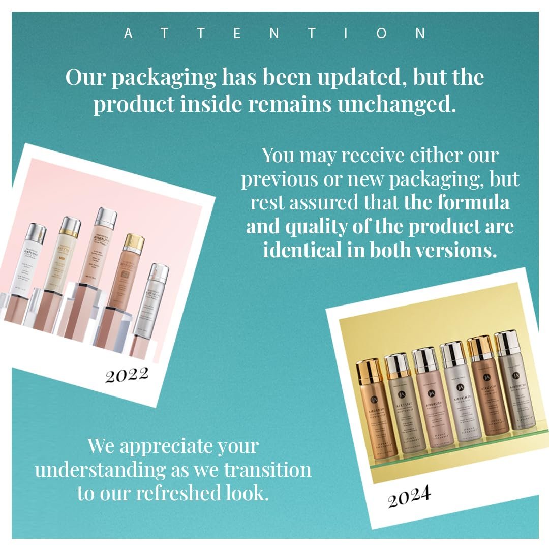 MagicMinerals AirBrush Foundation by Jerome Alexander – 2pc Set with Airbrush Foundation and Kabuki Brush - Spray Makeup with Anti-aging Ingredients for Smooth Radiant Skin - Light Medium - Image 10