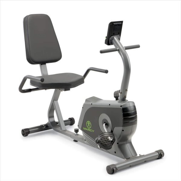 Marcy Magnetic Recumbent Exercise Bike For Home and Home Gym, With Digital Monitor And Quick Adjustable Seat NS-1206R - Image 2