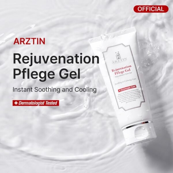 Rejuvenation Pflege Gel, Moisturizing Smoothing Cooling Gel Essence, Soothing Refreshing Non-Sticky Gel, Soothing and Hydrating Aloe Vera for Dry & Sensitive Skin - Image 3