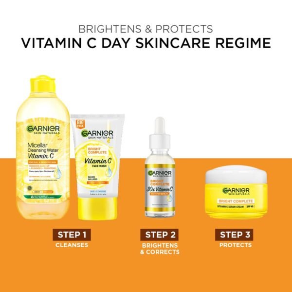 Garnier Bright Complete VITAMIN C Booster Face Serum, 30ml - Image 8