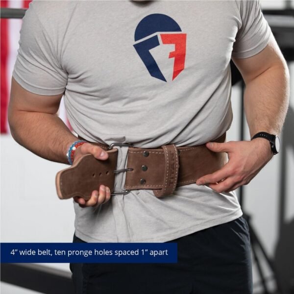 Titan Fitness Medium Weightlifting Belt, 26" - 33" 4-Inch-Wide Belt, 10mm Thick, Powerlifting, Deadlifts - Image 6
