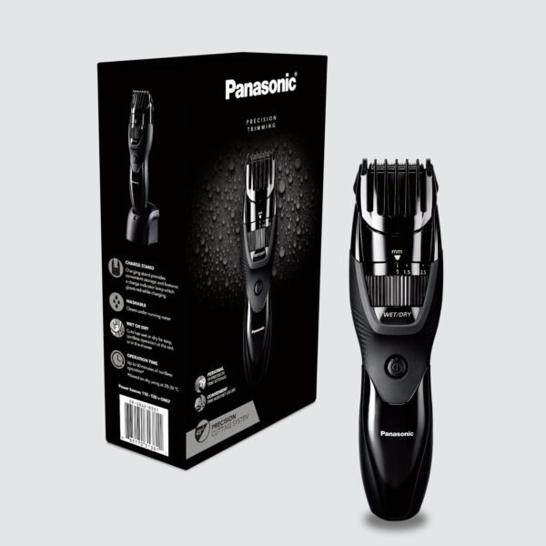 Panasonic Cordless Men's Beard Trimmer With Precision Dial, Adjustable 19 Length Setting, Rechargeable Battery, Washable - ER-GB42-K (Black) - Image 9