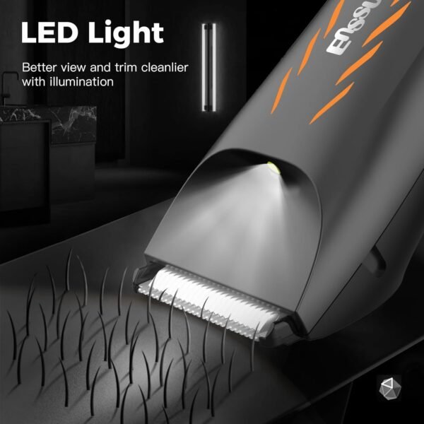 ENSSU Manscape Electric Groin Hair Trimmer, Showerproof Ball Shaver/Trimmer Men, Waterproof Body Hair Trimmer, Men Pubic Hair Trimmer, Cordless Men Body Shaver Groomer - Image 4