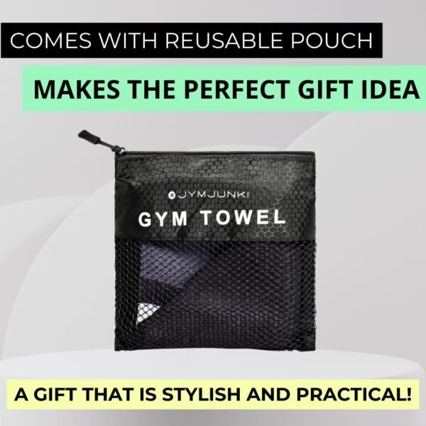 Gym Towel for Working Out (35 x 17 Inches) - 100% Recycled Microfiber, Lightweight Soft & Highly Absorbent Sports, Yoga & Workout Towel, Sweat Towel for Gym - Ideal Gift - Image 8
