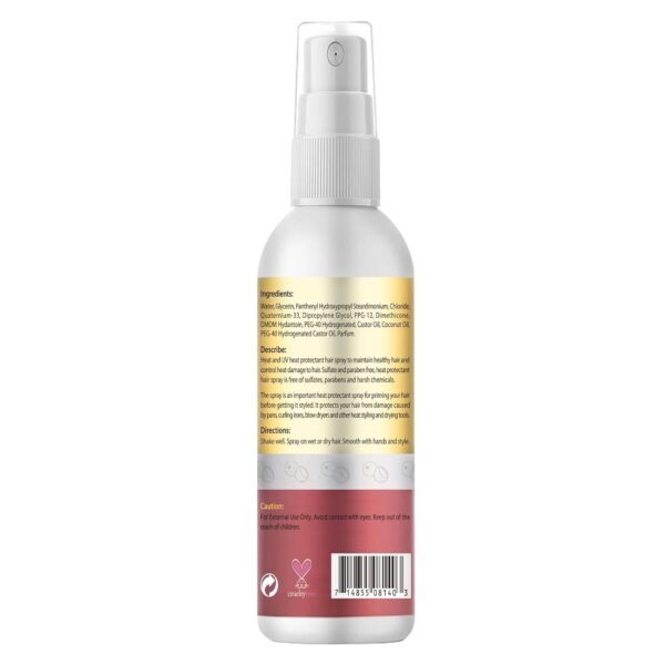 Coconut Heat Protectant Spray - Keratin Protein Hair Serum Anti Frizz Control Repair - Rose Water Moisturize Anti-Frizz Smooth Products (3PCS) - Image 10