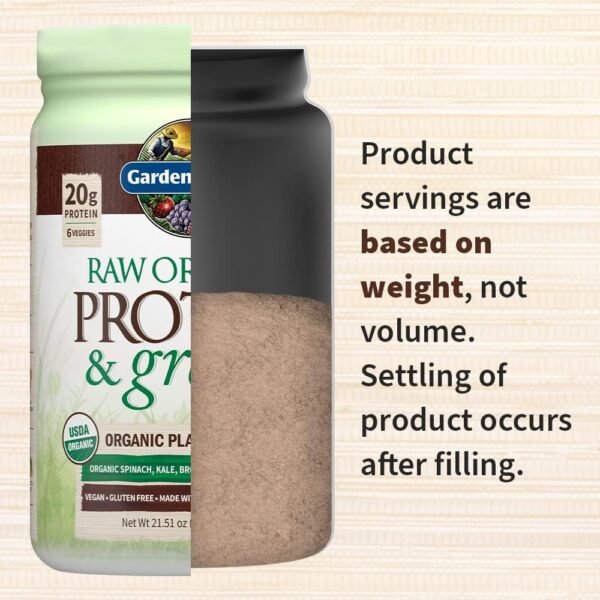 Garden of Life Raw Organic Protein & Greens - Chocolate - Vegan Protein Powder for Women and Men, Plant Protein, Pea Protein, Greens & Probiotics - Dairy Free, Gluten Free Low Carb Shake, 20 Servings - Image 5