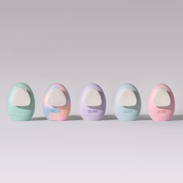 LOLLIPOP Palm Size Dual-Sided Silicone Face Exfoliator, Face Scrubber, Synthetic Face Brush Cleanser, Facial Cleansing Brush for Massage, Plum - Image 7