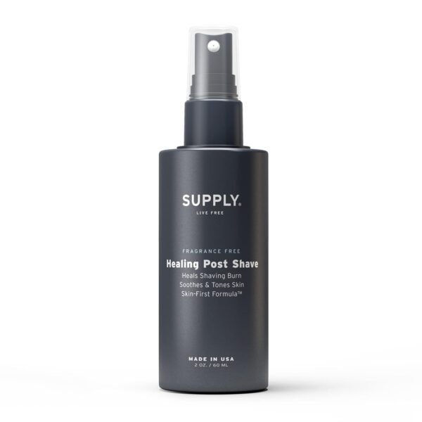 Supply Healing Post Shave- Fragrance Free After Shave- Alcohol- Free Soothing Formula for Men- Nourishes, Soothes and Boost Cell Repair- for Sensitive and Acne-Prone Skin- 2 oz. Bottle - Image 2