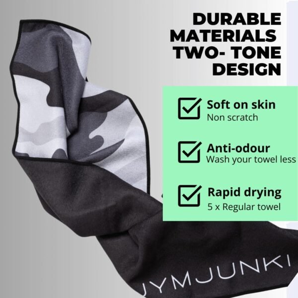 Gym Towel for Working Out (35 x 17 Inches) - 100% Recycled Microfiber, Lightweight Soft & Highly Absorbent Sports, Yoga & Workout Towel, Sweat Towel for Gym - Ideal Gift - Image 7