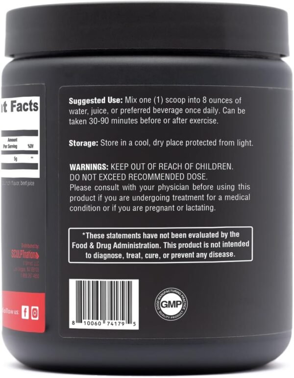 Sculpt Nation by V Shred Creatine - Premium Creatine Monohydrate Powder to Support Muscles, Energy, and Brain Function, Fruit Punch Flavored Creatine - 30 Servings - Image 5