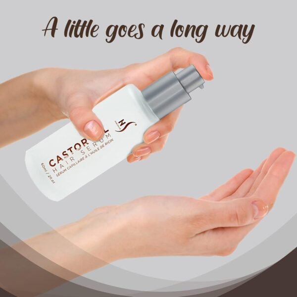 HerStyler Castor Oil Hair Serum for Hair Growth - Hair Shine Serum with Vitamin E - Hair Growth Serum - Hair Serum Heat Protectant - Vitamin E Hair Serum for Silky Hair - Image 9