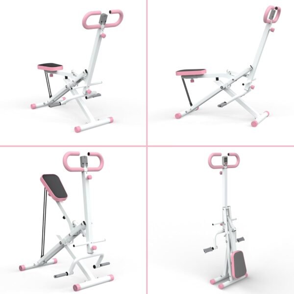 Squat Machine for Home, Squat Ride / Rowing Machine with Adjustable Resistance, Foldable Exercise Equipment, Glute & Leg Cardio Workout Machine - Image 9